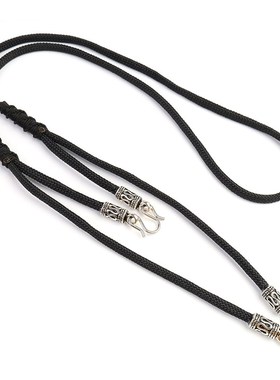 泰国佛牌链复古回纹藏银泰国新品佛牌绳多挂M扣双挂三挂五挂套筒