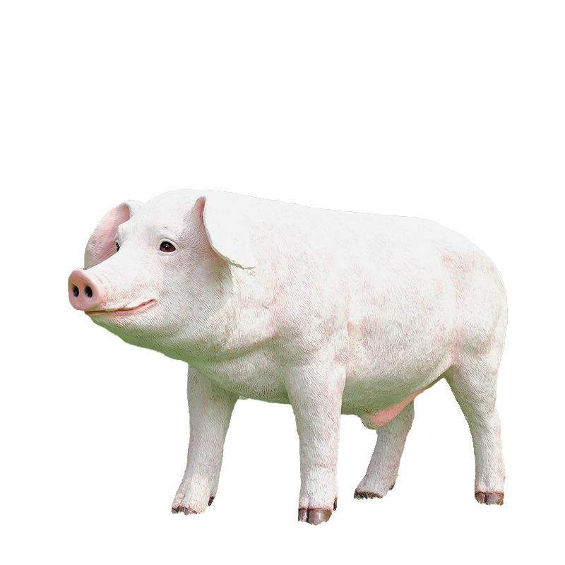 户外草坪仿真小白猪雕塑餐厅店门口香猪装饰园林景观花猪动物摆件,淘宝优惠券,粉丝福利购,淘宝优惠卷
