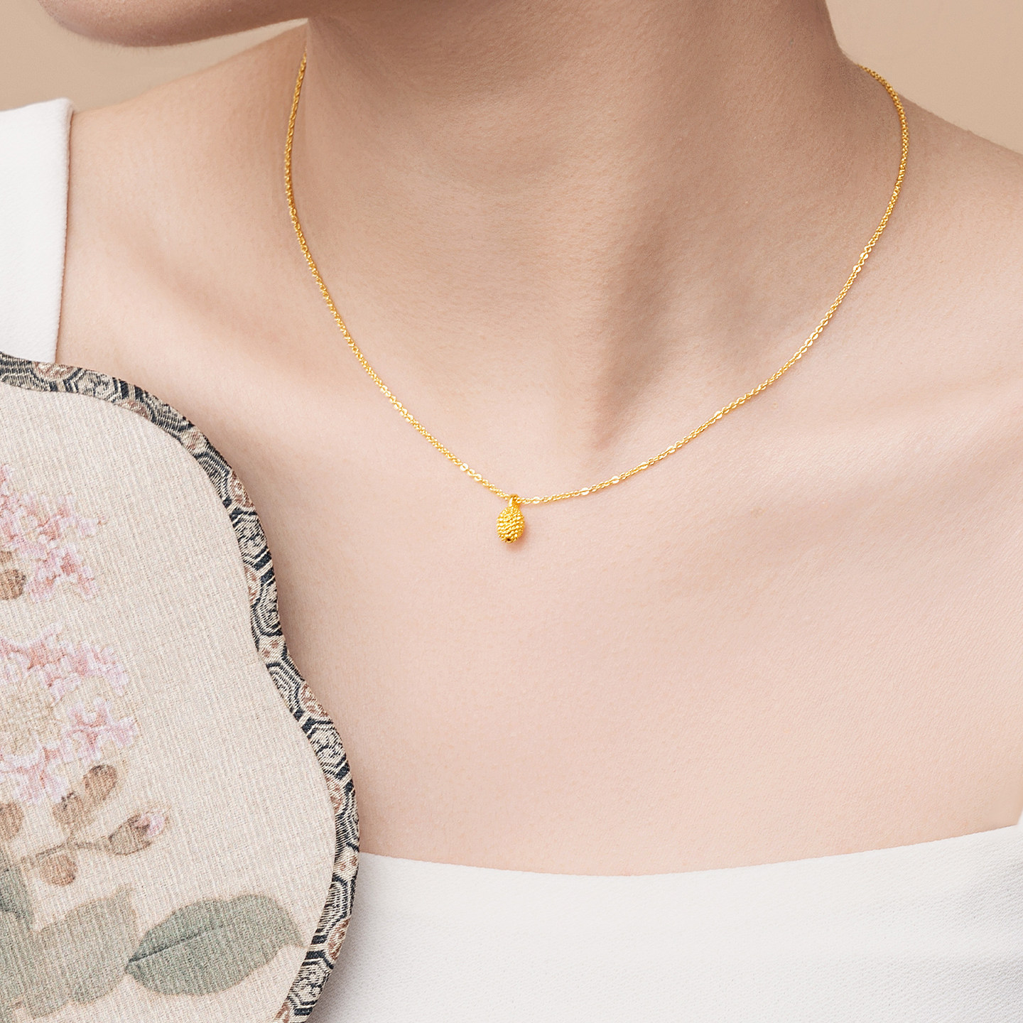 水贝黄金官方旗舰店999足金小榴莲吊坠纯金项链小克重礼物送女友,淘宝优惠券,粉丝福利购,淘宝优惠卷