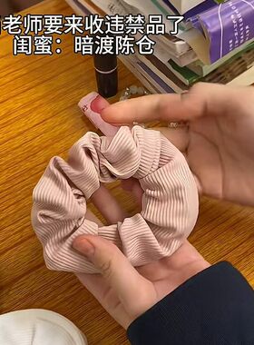 发绳暗格可以藏东西的发圈学生藏钱神器迷你口红包简约大肠圈发饰