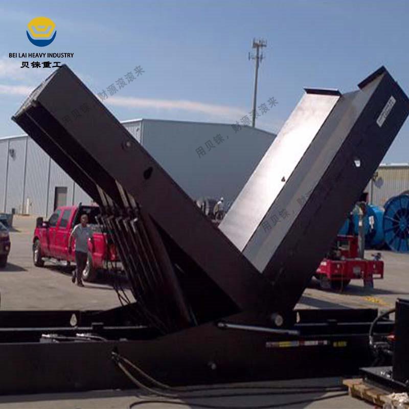 90度翻转平台大载重线圈L型反转平台100吨倾斜器V型面液压翻转机 - 图1