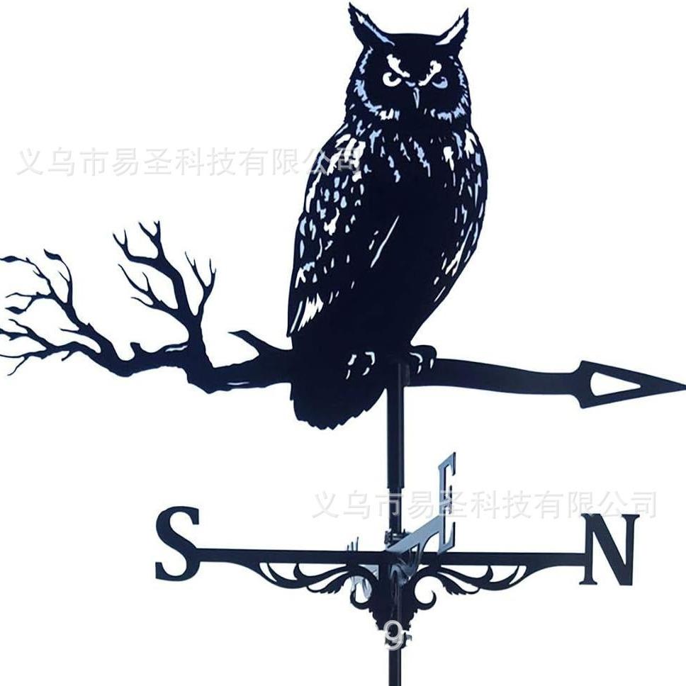 风向标金属动物风铁艺户外屋顶花园庭院装饰摆件工艺品铁艺装饰 - 图3