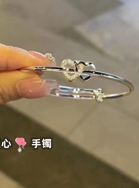 莫比乌斯环蝴蝶结铃铛手镯可调节