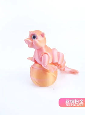 3d打印可爱趣味海豹摆件仿真可爱眼睛关节装饰品玩具模型摆件