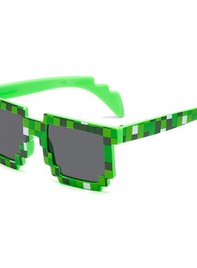 2025新款时尚成人方框太阳镜欧美速卖通格子墨镜眼镜潮