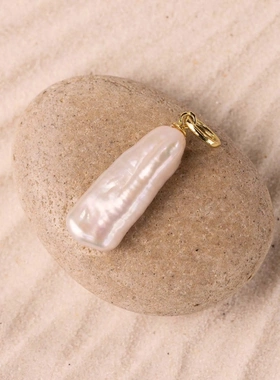 欧美珍珠爱心项链多巴胺个性搭配吊坠女不锈钢配件电镀18k金