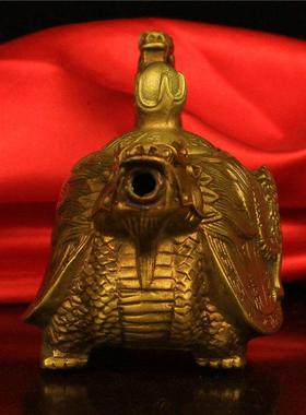 纯铜龙回首香炉桌面摆件简约现代风格半手工工艺日常送礼