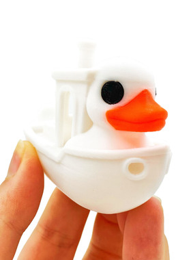 3D打印创意可爱小黄鸭船模型摆件家居客厅书房桌面收藏柜精致摆件