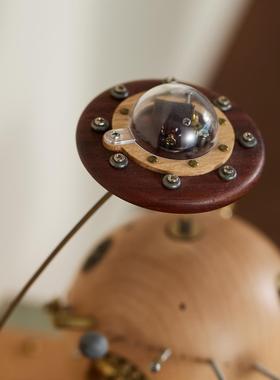 mini旅行者/创木工坊原木摆件宇宙太空星球生日送男生科幻礼物