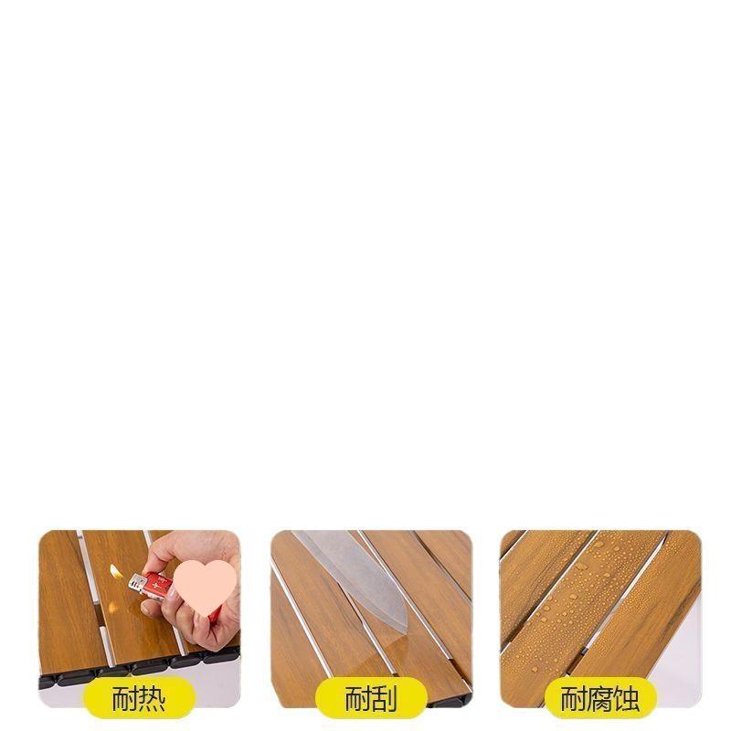Outdoor folding egg roll table and chairs, multi-functional household complete set of durable new portable camping and picnic supplies for lazy people
