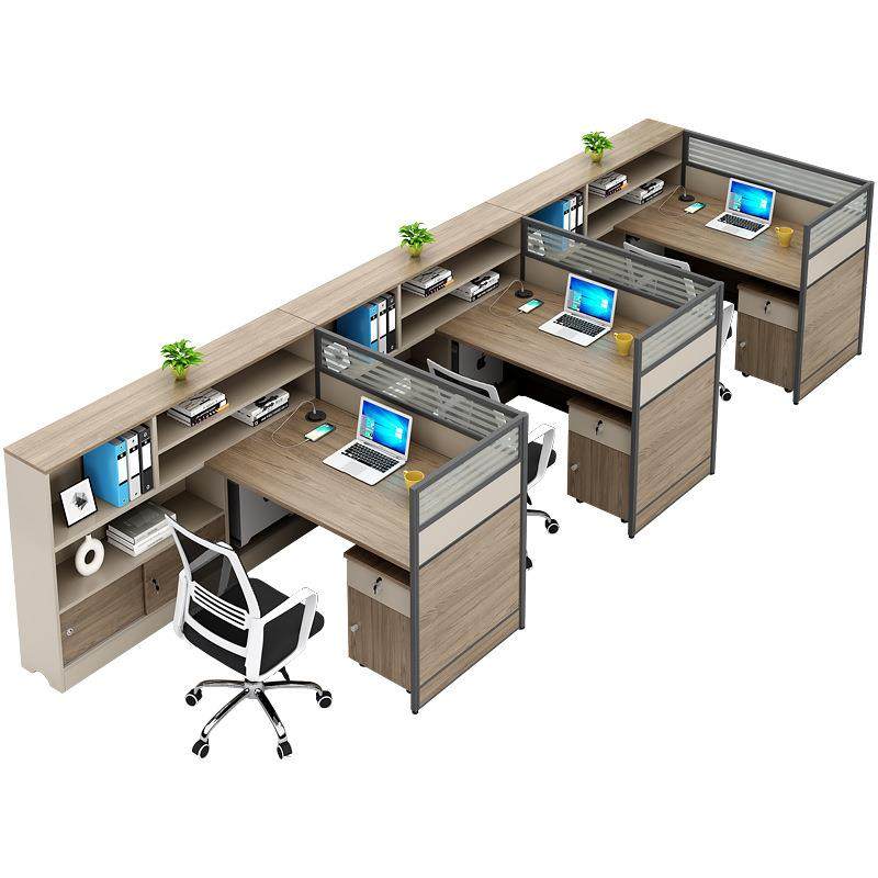 办公桌椅组合屏风隔断办公室卡座4人6人职员财务桌子办公家具,淘宝优惠券,粉丝福利购,淘宝优惠卷