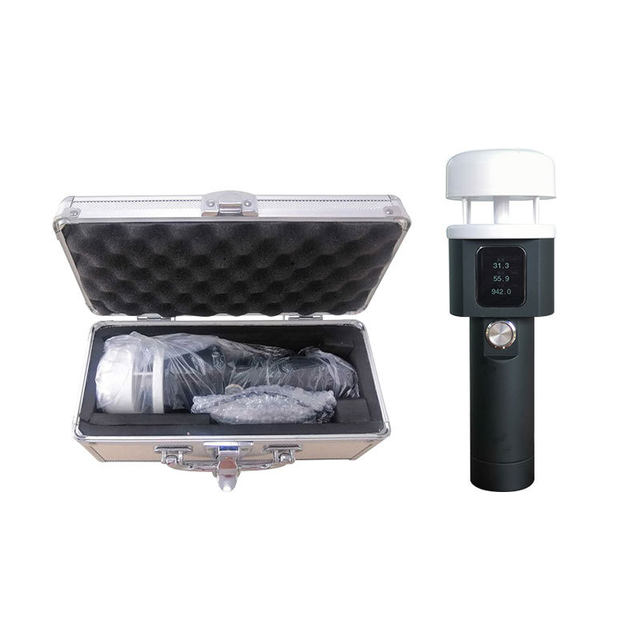 Portable handheld weather station two elements outdoor ultrasonic handheld weather instrument handheld wind speed and direction instrument