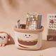 Mini desktop trash can small hamburger style cute living room garbage storage box bathroom face towel storage box