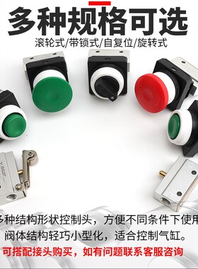 气动滚轮机械阀MOV321R-02限位行程开关PB03PP按钮01TB旋钮EB急停