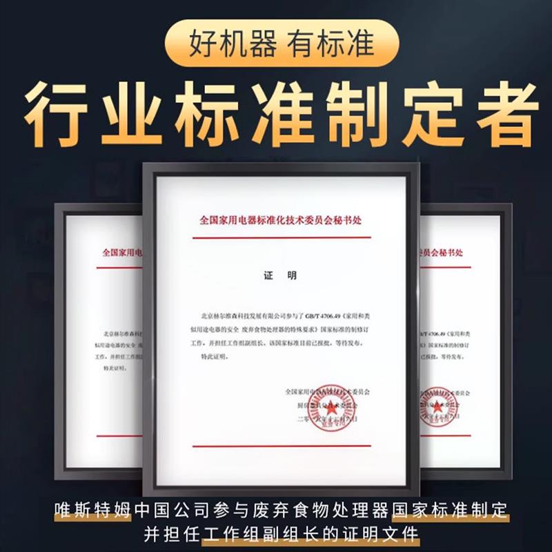 唯斯特姆D500厨余湿垃圾处理器厨房家用食物粉碎机无线开关D500F - 图0