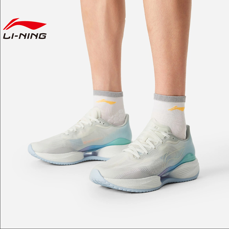 李宁冬季男女鞋超轻22轻质速跑鞋竞速训练运动鞋跑步鞋ARBV001-25 - 图1