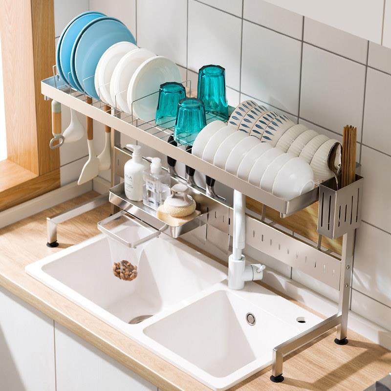 厨房水槽置物架台面碗碟收纳架多功能碗柜洗碗架水池放碗盘沥水架,淘宝优惠券,粉丝福利购,淘宝优惠卷