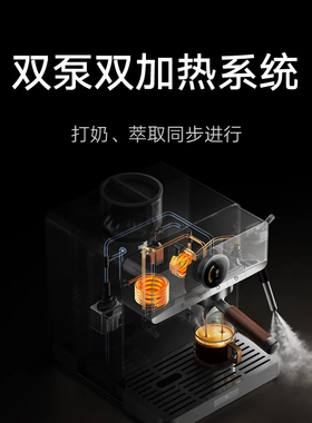 小米米家智能意式半自动咖啡机