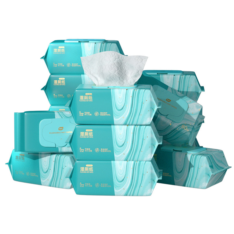 植护湿厕纸家庭实惠装厕纸湿巾男女士用擦屁股孕妇洁厕湿纸巾大包