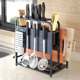 04 stainless steel knife stand knife rack storage rack kitchen 3 supplies knife seat storage rack KIW cutting board forest rack anvil