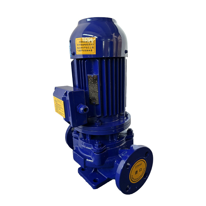 冷热水型立式单级管道离心泵空调循环泵管道泵水泵不锈钢铸铁 - 图2