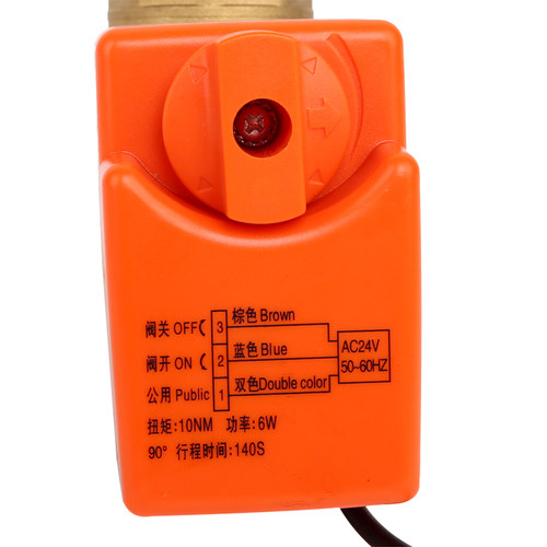 大扭力常闭式220V电动球阀带手动装置暖通空调水管阀门控制器阀门 - 图3