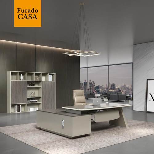 广东办桌PFU总裁经理主管桌大美家班公台简约现代观单人商用办公 - 图0