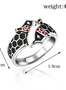 fate 命运之夜戒指 干将莫邪红a双刀双指环 速卖通热销