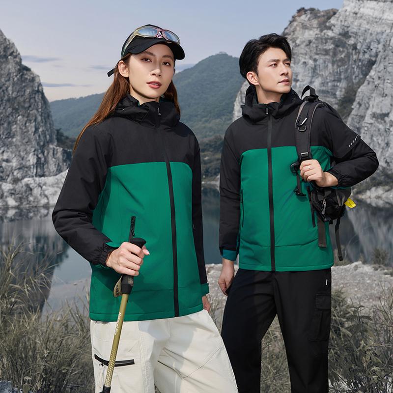 冲锋衣定制工作服印logo秋冬4s店企业销售团体风衣工装外套夹克男 - 图1