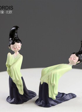 国潮创意中国风只此青绿家居客厅摆件中式送礼酒柜电视机柜装饰品