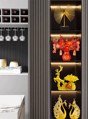 新房氛围感酒柜装饰品摆件家居高档客厅电视柜子玄关乔迁新居礼品