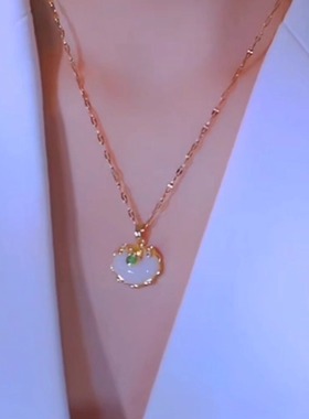 祥云吊坠国潮新款爆款和田玉吊坠