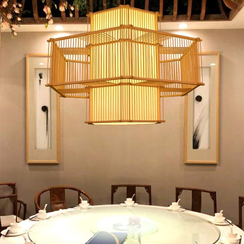 现货供应竹艺工程吊灯  民宿客房餐厅灯具  火锅竹子灯笼,淘宝优惠券,粉丝福利购,淘宝优惠卷