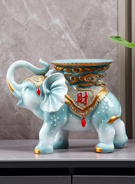 优品大号大象摆件 乔迁之喜摆件创意新房入户玄关客厅电视柜装饰