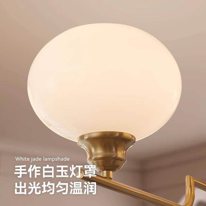 法式客厅吊灯中古风美式复古胡桃色全光谱护眼餐厅卧室灯柿子吊灯,淘宝优惠券,粉丝福利购,淘宝优惠卷