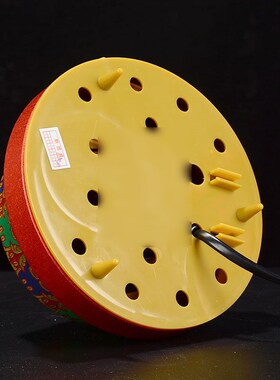 藏村电动转轮室内家用转筒桌面V转动金桶摆件