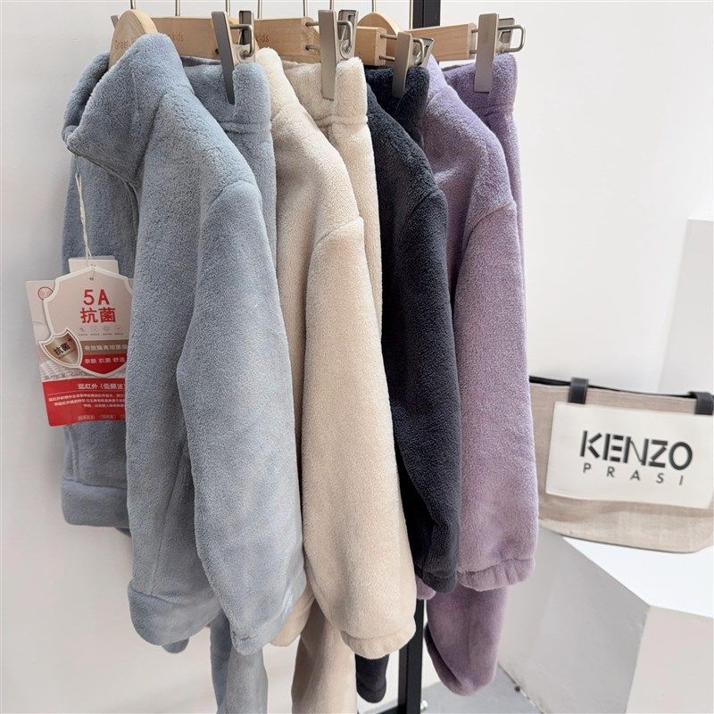 【出口日单售完无补n】儿童法兰绒居家服2024冬新款亲子款套装,淘宝优惠券,粉丝福利购,淘宝优惠卷