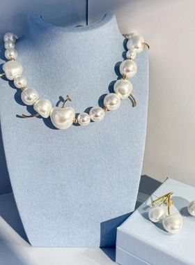 HEFANG珠宝奶油车厘子项链耳环耳夹何方手链轻奢高级趣味优雅礼物