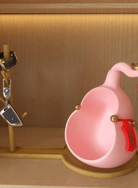 福禄葫芦摆件镇宅招财客厅玄关入户进门钥匙收纳托盘祝福春节礼物