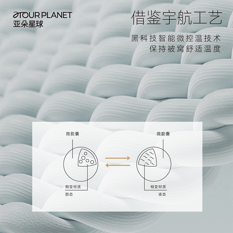 亚朵星球深睡控温被单人双人棉被子冬被夏被芯空调被四季被春秋被 - 图1