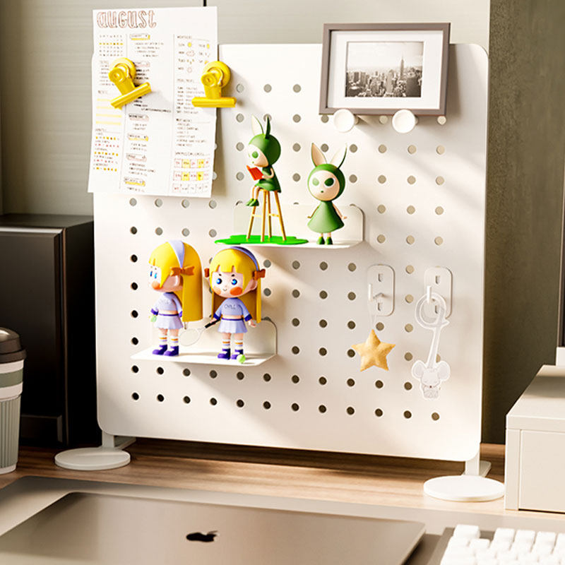 磁吸DIY洞洞板桌上化妆品收纳盒桌面置物架照片墙冰箱贴装饰展示,淘宝优惠券,粉丝福利购,淘宝优惠卷
