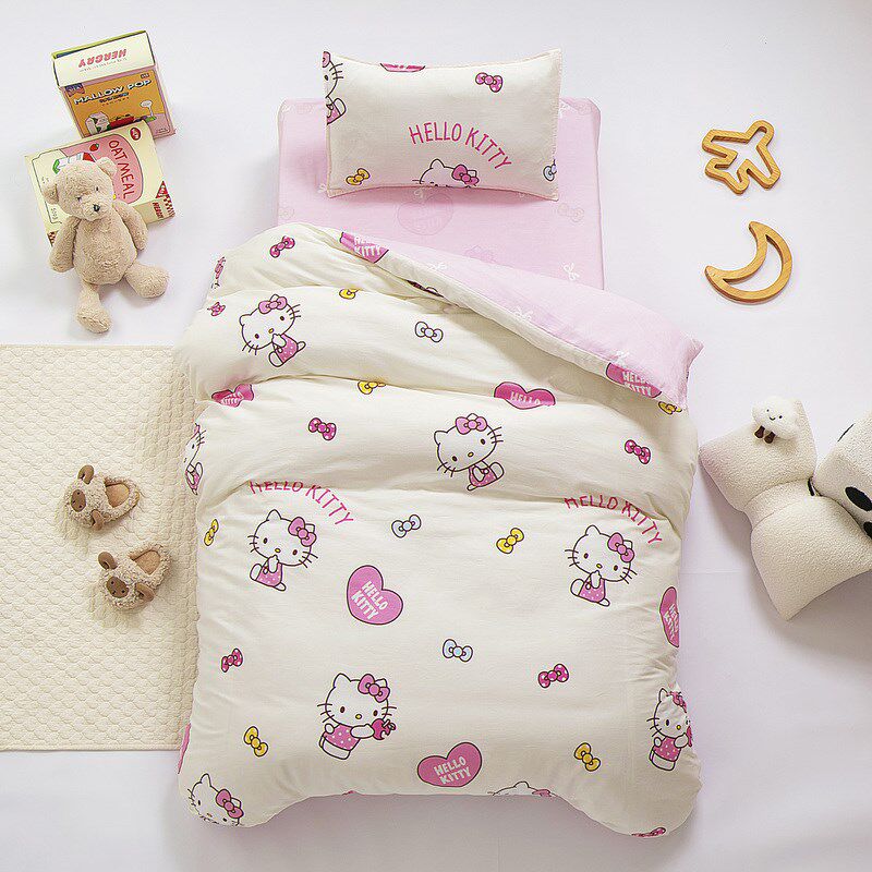库洛米幼儿园被子三件套全棉被褥六件套宝宝午睡婴入园儿童床品,淘宝优惠券,粉丝福利购,淘宝优惠卷