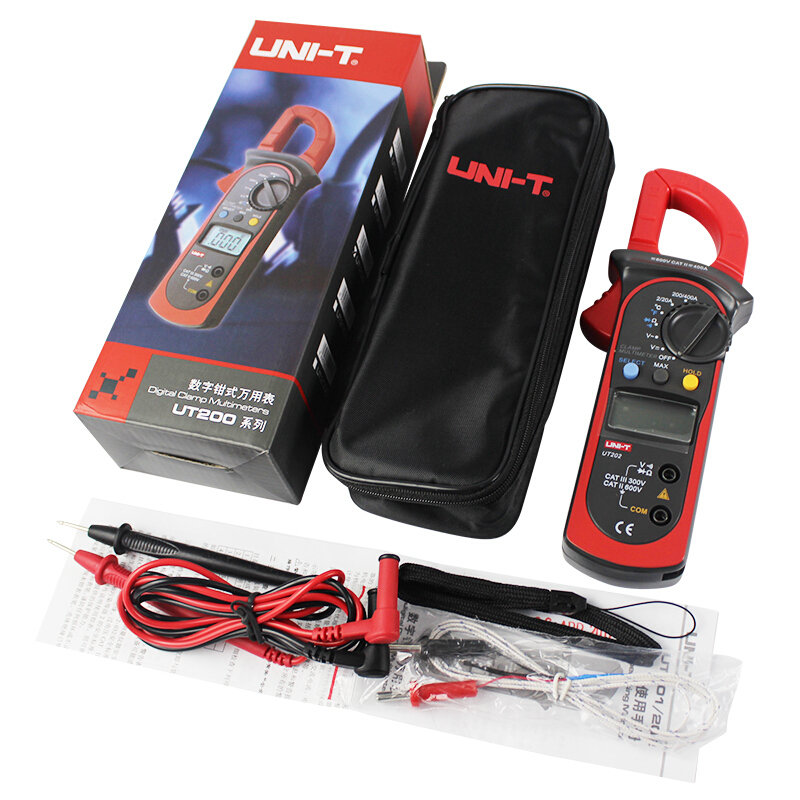 优利德钳形表UT204A数字万用表电流表电阻交直流万能表高精度防烧 - 图3