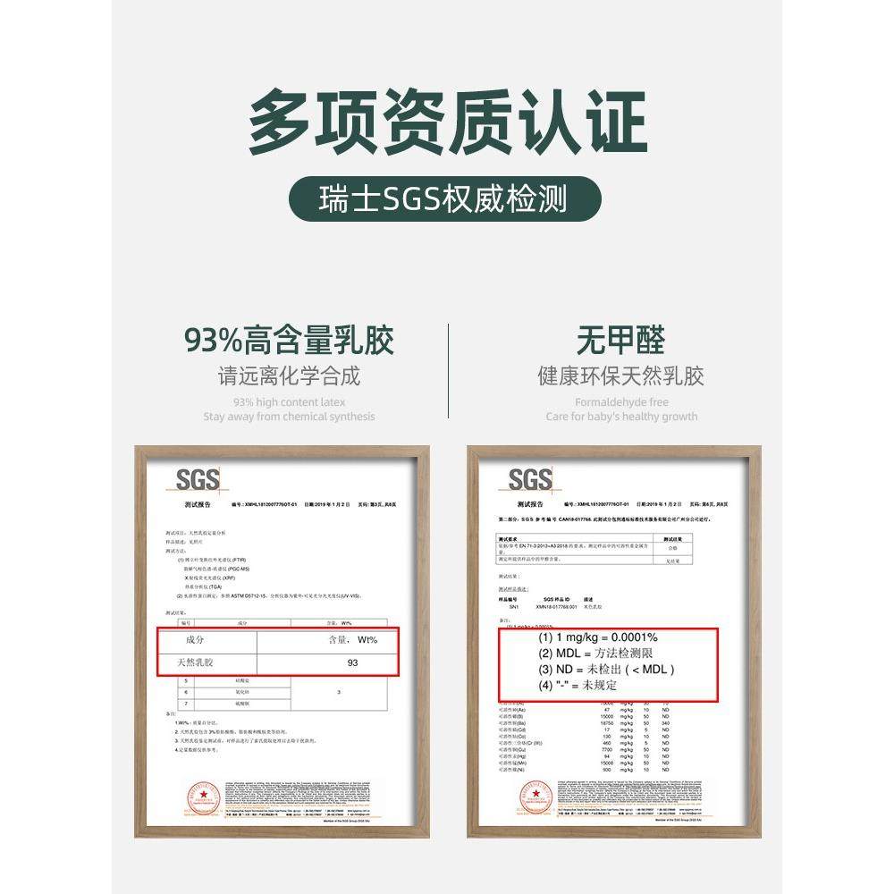 45*28泰国天然乳胶枕头单人非军绿色枕套护颈枕男宿舍专用硬枕芯,淘宝优惠券,粉丝福利购,淘宝优惠卷