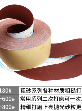 手撕砂布卷 软砂布砂纸砂带 60-800目不锈钢金属木工家具抛光打磨