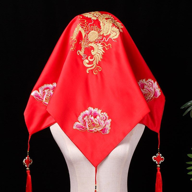 红盖头新娘中式婚礼新款结婚流苏秀禾服红色盖头高档头纱秀禾蒙头,淘宝优惠券,粉丝福利购,淘宝优惠卷