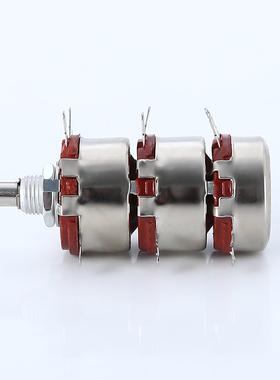 WTH118-2W双联碳膜电位器 变阻器1K2K24K710K100K47K1M双联三联