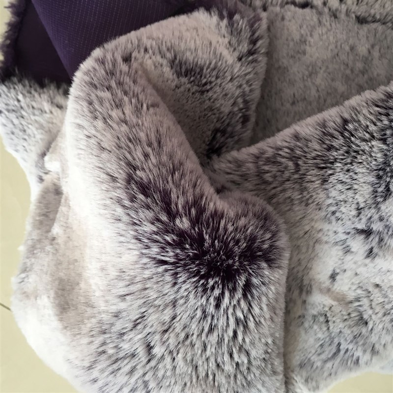 仿獭兔毛皮草染尖面料毛绒布料耳罩毛毛布白色展示背景布DIY服装 - 图2