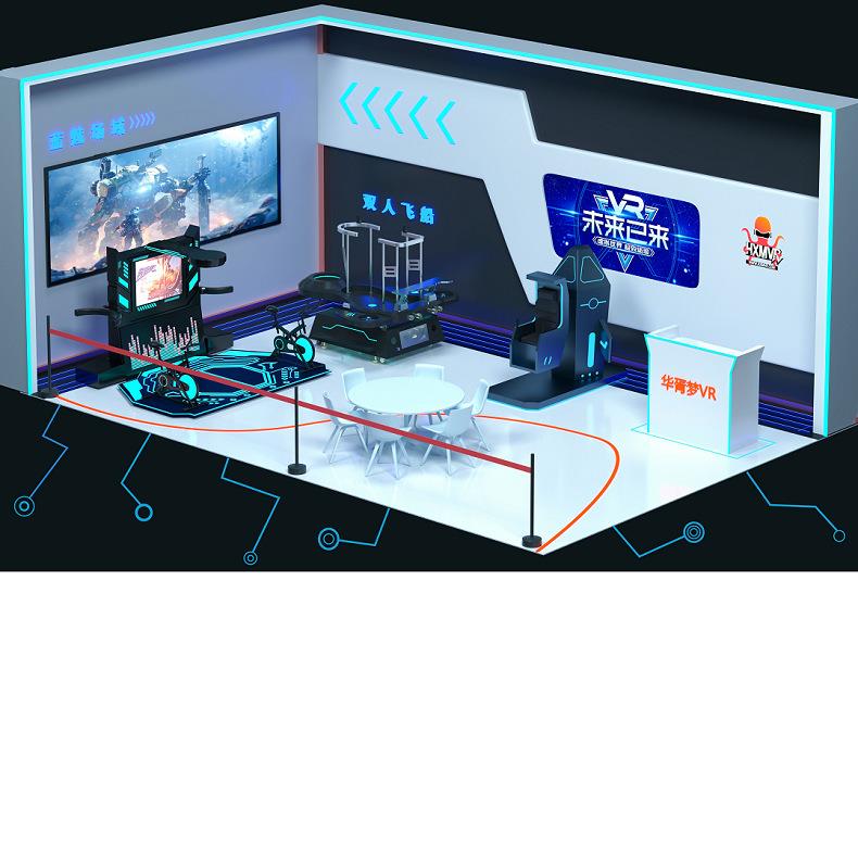 Vr entertainment equipment 2 double-seat spaceship vr theater shooting money-making artifact electronic game console experience store