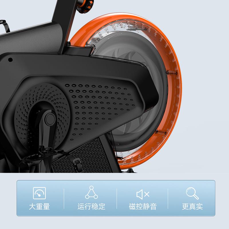 Factory direct supply of cross-border spinning bicycle fitness equipment magnetically controlled ultra-quiet rear wheel indoor commercial bicycle